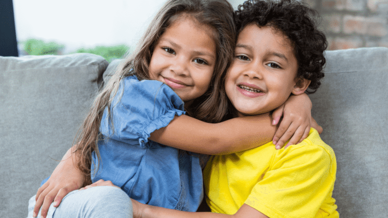 kids being role models for younger siblings