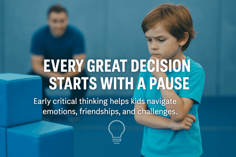 Discover 7 critical thinking skills for kids ages 6–11 that boost confidence, problem-solving, and resilience through Kong Academy’s fun, play-based programs.