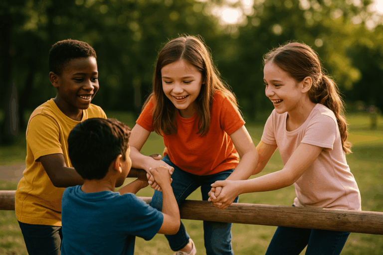 Discover strategies to model prosocial behaviors with kids ages 6–11 and learn how Kong Academy helps children grow empathy, kindness, and cooperation.